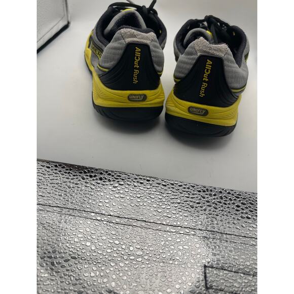 Merrell All Out Rush Trail training running shoe grey yellow black Sz 9 Men’s - Picture 4 of 7